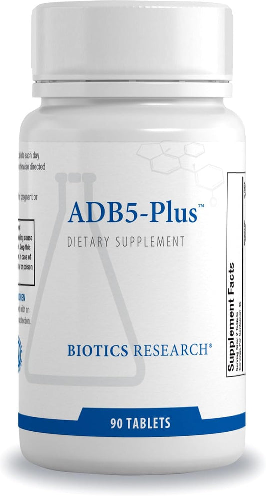 Biotics Research ADB5-Plus: Adrenal Gland & Cortisol Support Supplement - 90 Tablets for Stress Response & Energy