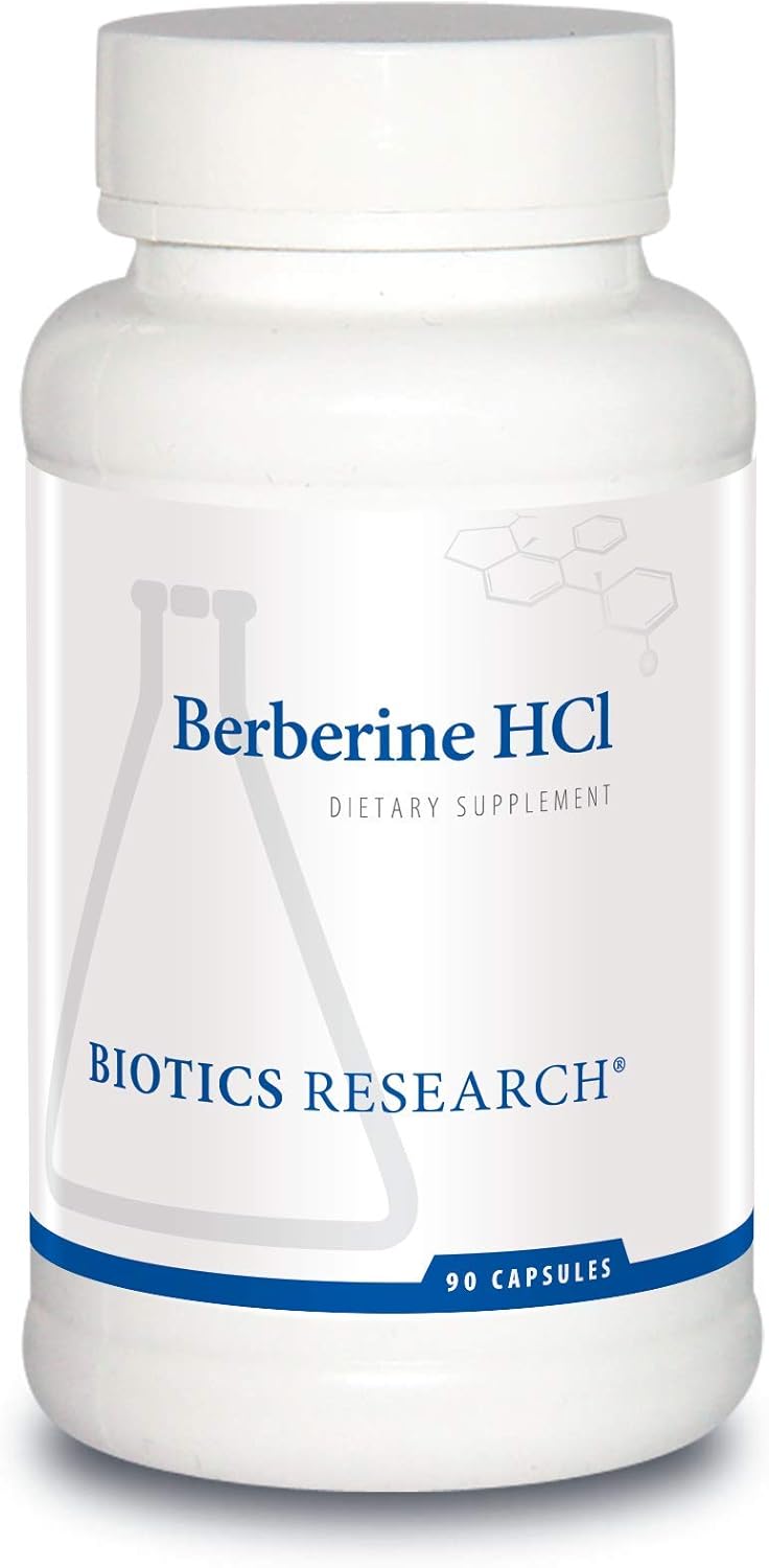 Biotics Research Berberine HCl Supplement for Heart Health, Immune System, GI, and Cholesterol - 90 Capsules