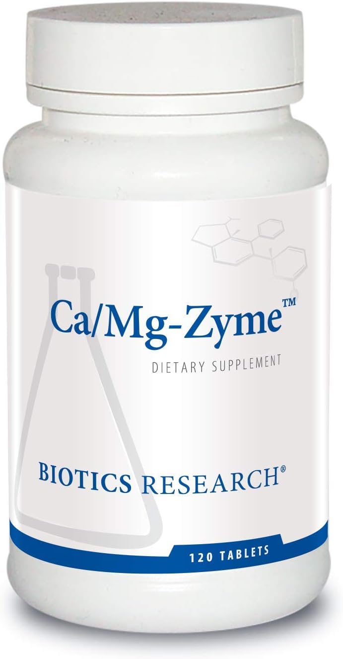 Biotics Research CaMgZyme 300 mg Calcium Citrate & Magnesium Tablets for Bone & Heart Health - 120 Count