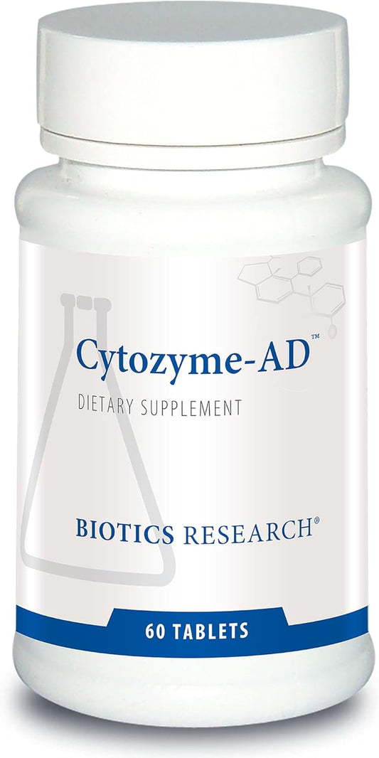 Biotics Research Cytozyme AD 60 Tablets for Healthy Energy Levels and Calmness