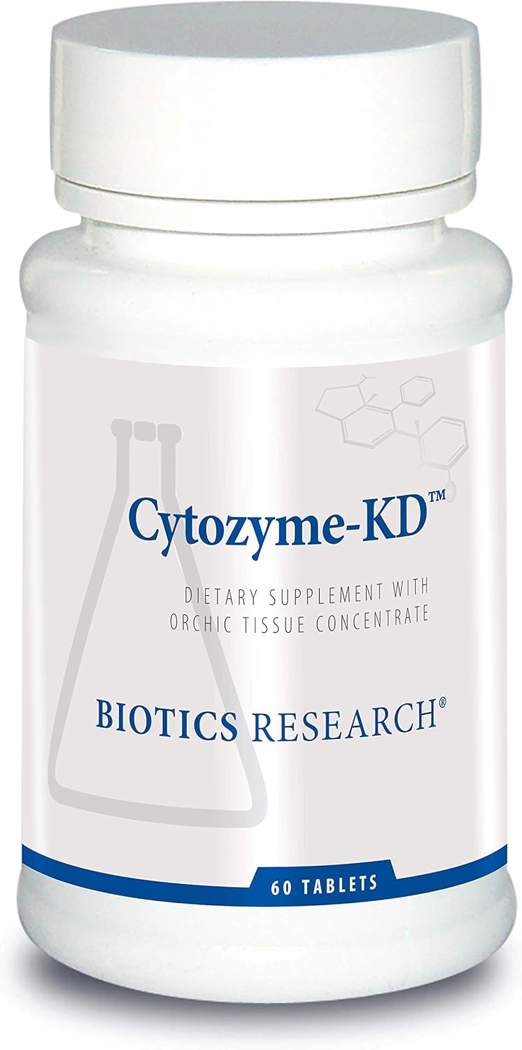 Biotics Research Cytozyme KD Neonatal Kidney Tablets for Renal & Heart Health, Antioxidant Support