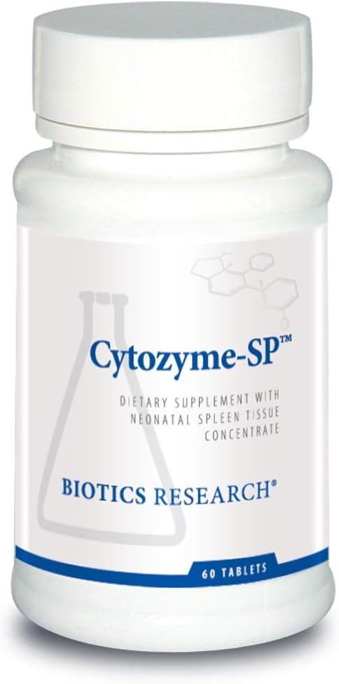 Biotics Research Cytozyme SP Neonatal Spleen 60 Tablets - Supports Healthy Iron and Bilirubin Levels, Immune Function, Spleen Health