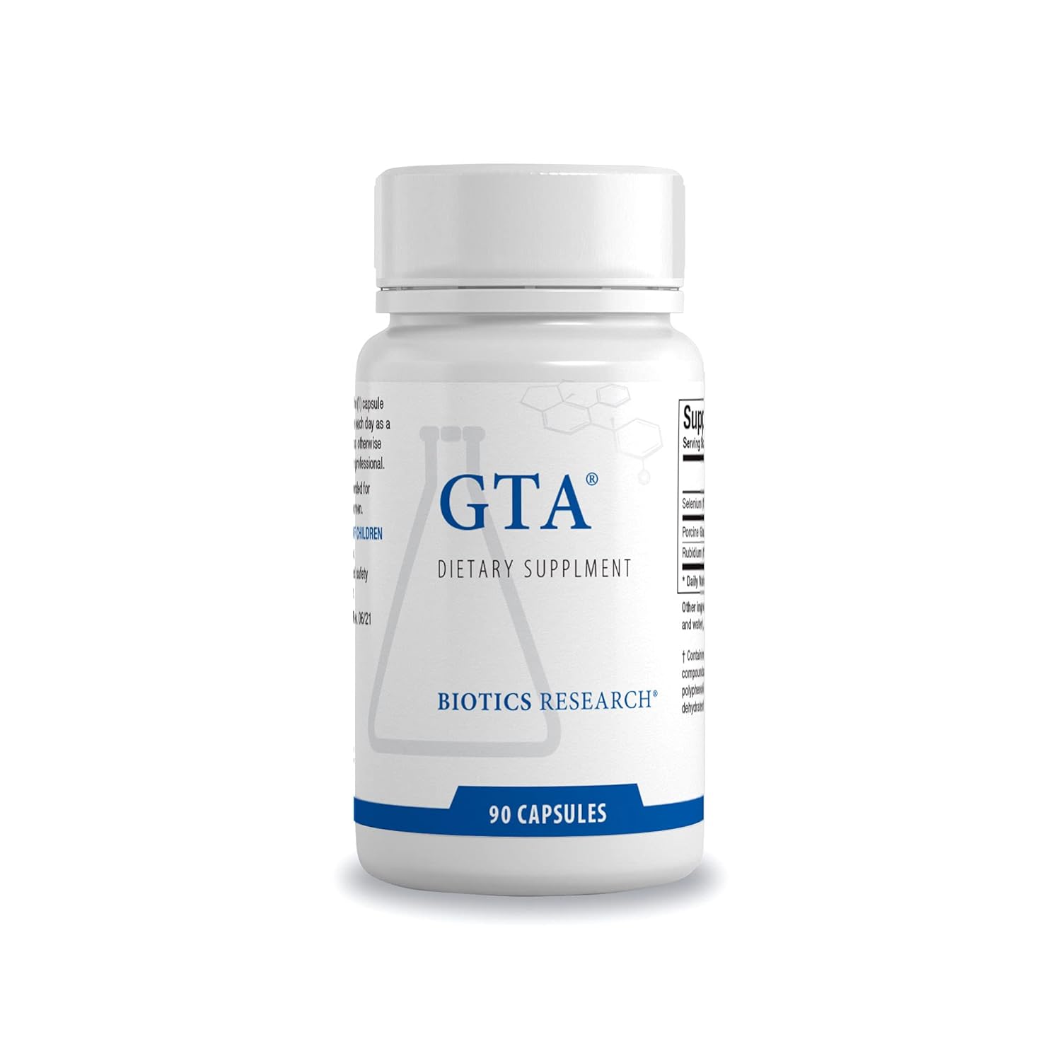 Biotics Research GTA - Selenium Supplement with Rubidium for Hormonal Balance - 90 Capsules
