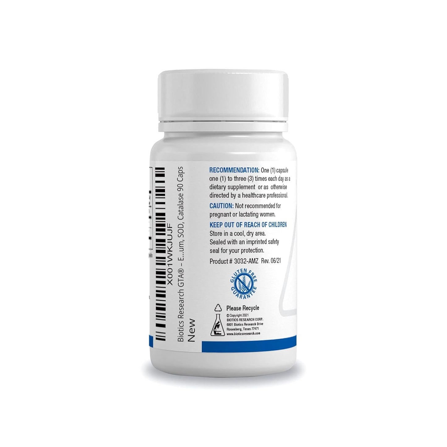 Biotics Research GTA - Selenium Supplement with Rubidium for Hormonal Balance - 90 Capsules