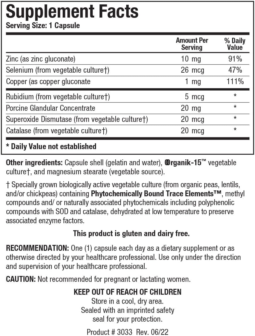 Biotics Research GTA-Forte® - Hormonal Balance Support with Porcine Glandular & Trace Elements - 90 Capsules