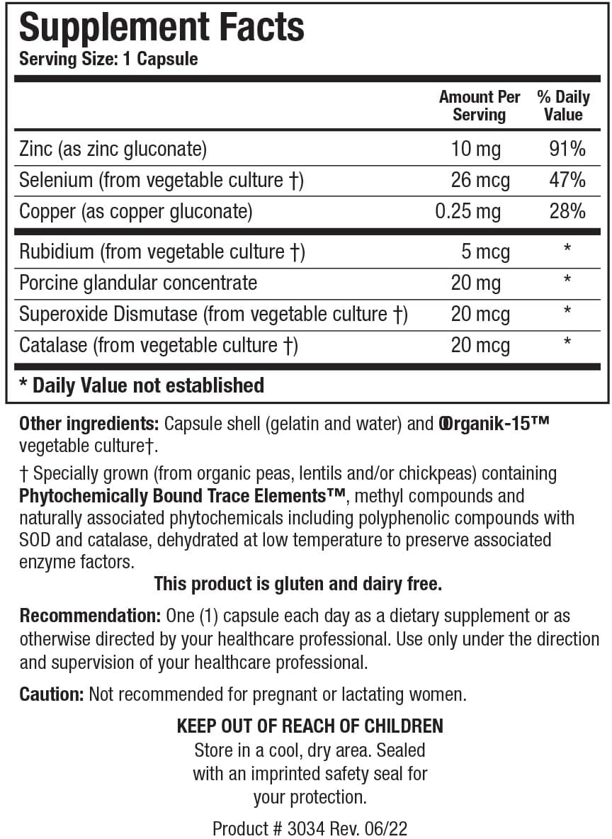 Biotics Research GTA Forte II Capsules - Supports Endocrine Glands, Hormonal Balance with Porcine Glandulars & Trace Elements - 90 Count