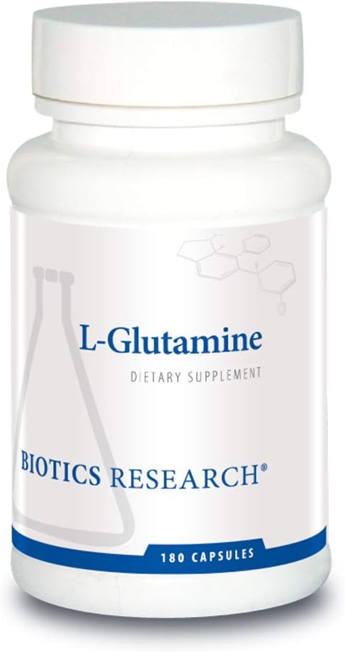 Biotics Research L Glutamine 180 Capsules for Gastrointestinal Health and Muscle Support