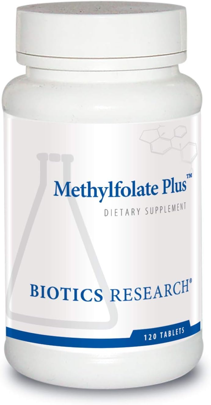 Biotics Research METHYLFOLATE Plus™: Cardiovascular, Fetal, & Nerve Health Support with Methylfolate + B12 - 120 Tablets