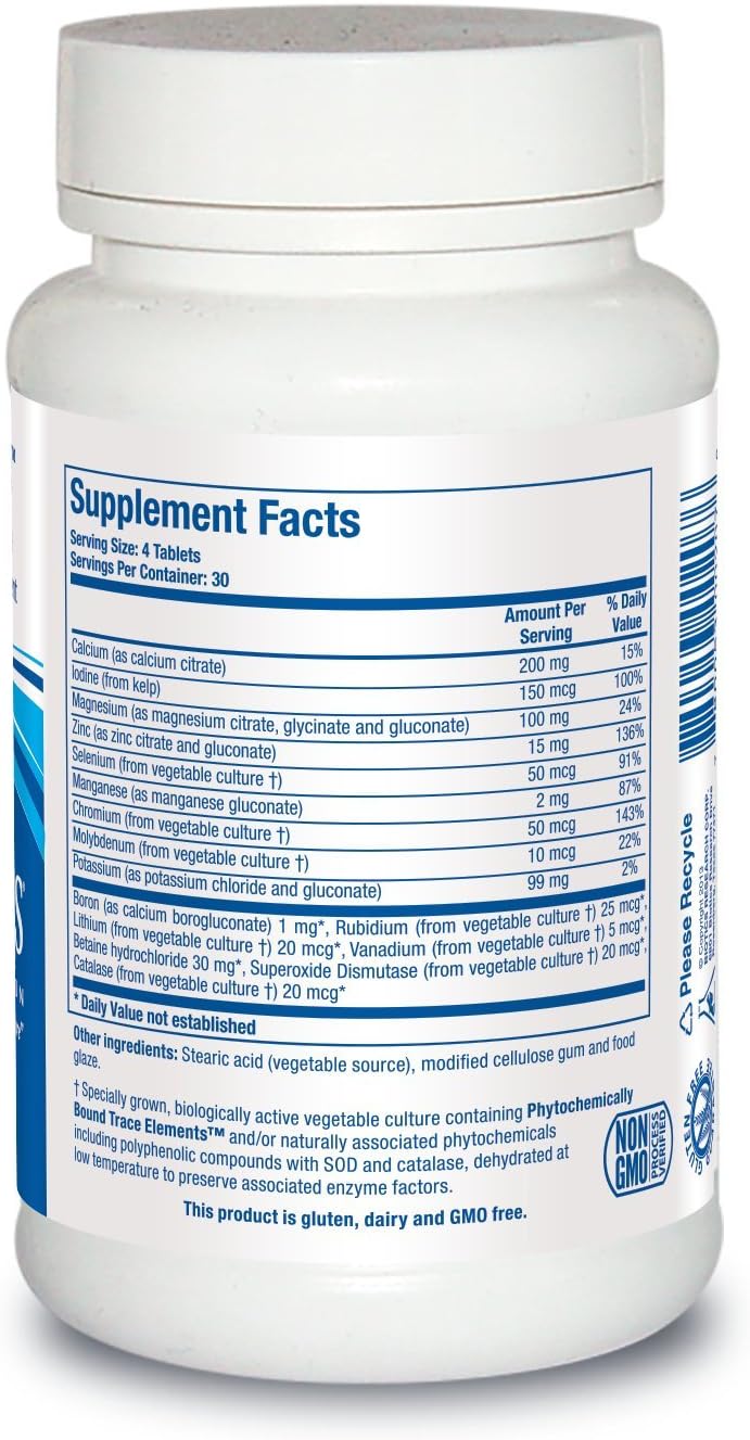 Biotics Research Multi Mins: Iron and Copper Free Mineral Complex, Chelated Source with Whole Foods, 120 Tabs