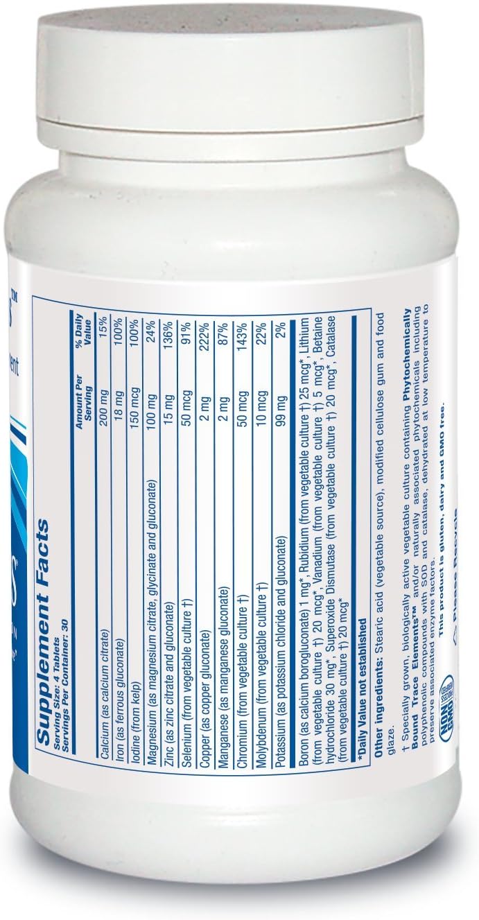 Biotics Research Multi-Mins: Potent Bioavailable Multi Mineral Supplement with Chelates and Whole Food Trace Minerals - 120 Tablets