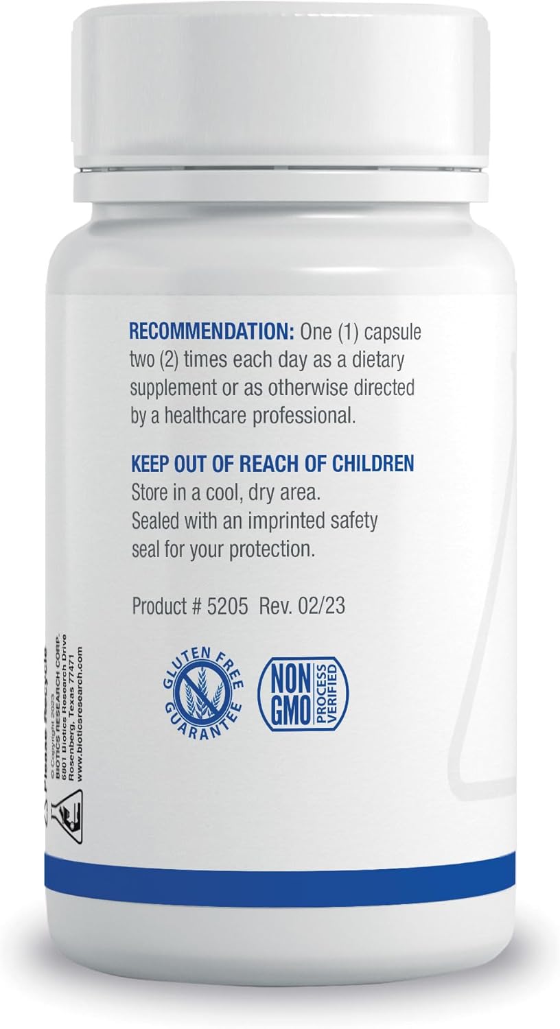 Biotics Research NAC 500mg Capsules for Glutathione Production, Detox Support, Muscle Recovery, Healthy Lungs - 180 Count