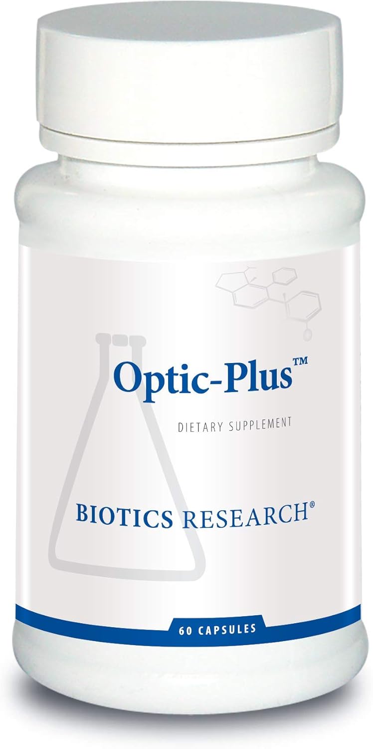 Biotics Research Optic Plus Eye Vitamin & Mineral Supplement for Healthy Vision with Lutein and Zeaxanthin - 60 Capsules