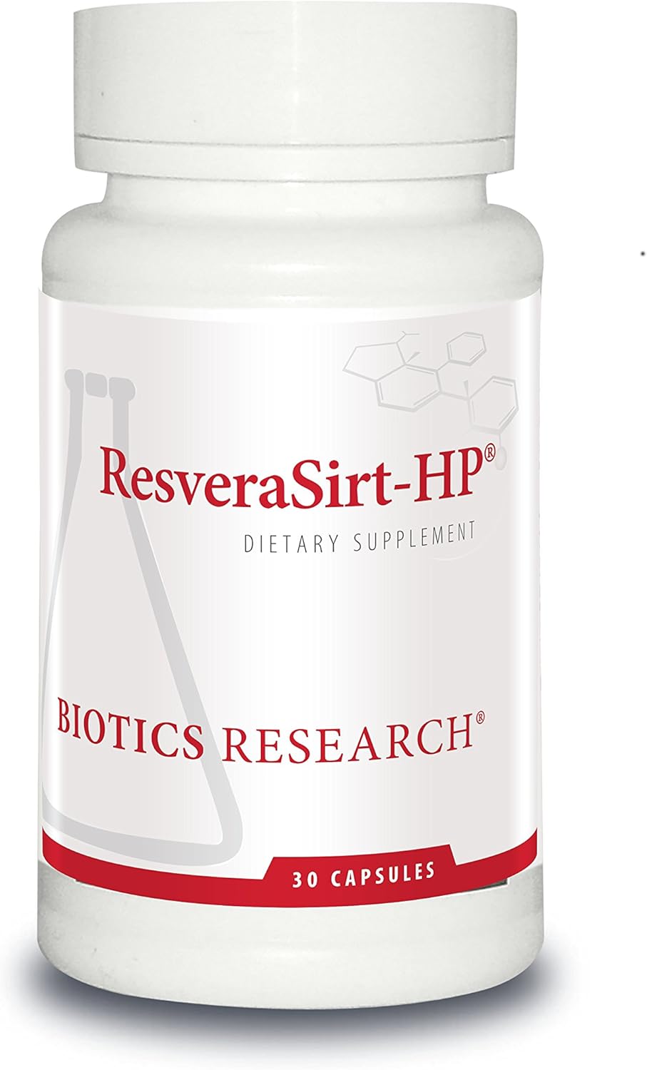 Biotics Research ResveraSirt HP Capsules - Dr. Mark Houston Formula for Cardiovascular Support with Trans Resveratrol and Quercetin - 30 Count
