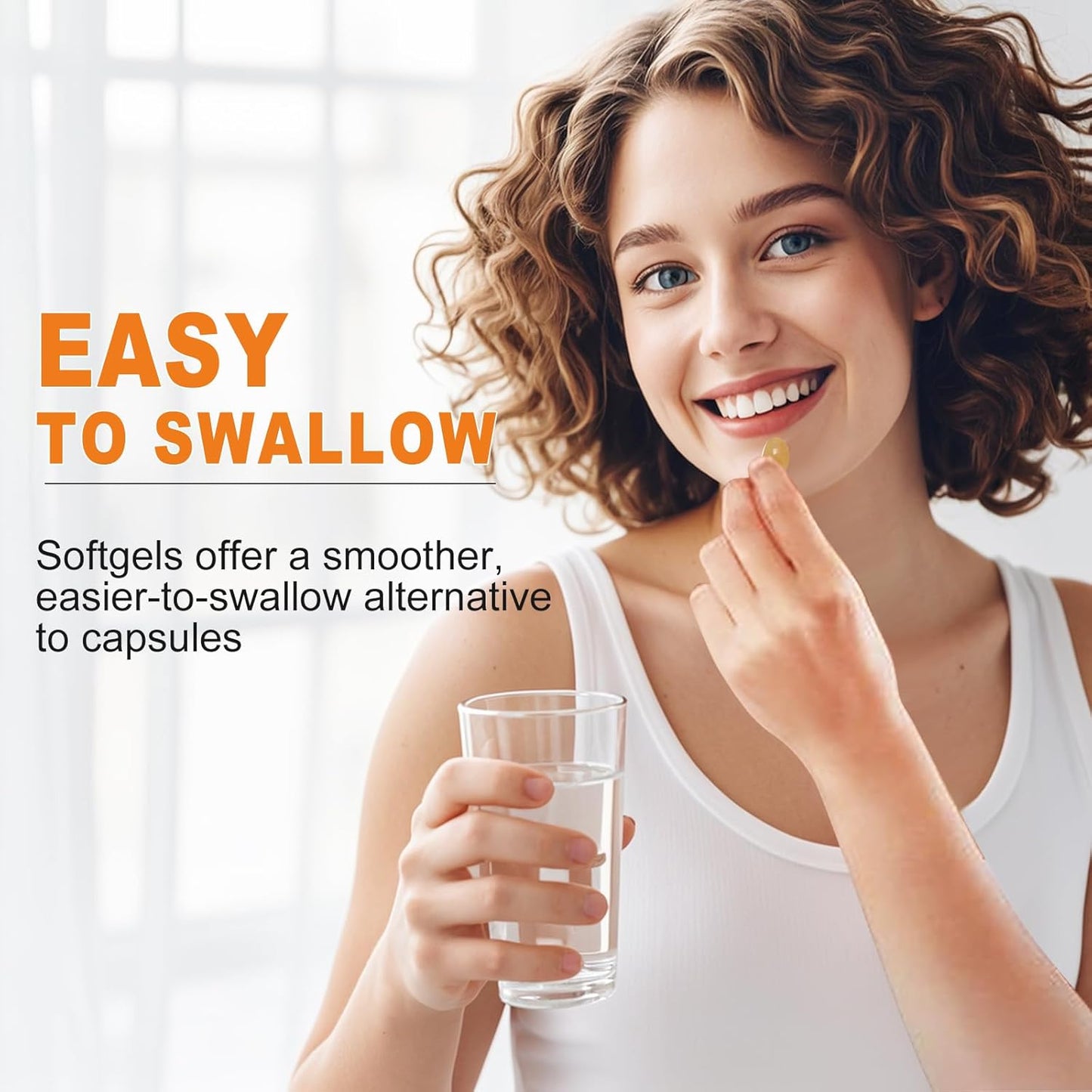 Biotin 10,000 mcg Hair Skin and Nails Vitamins with Collagen and Hyaluronic Acid - Non-GMO & Gluten Free 1 Pack