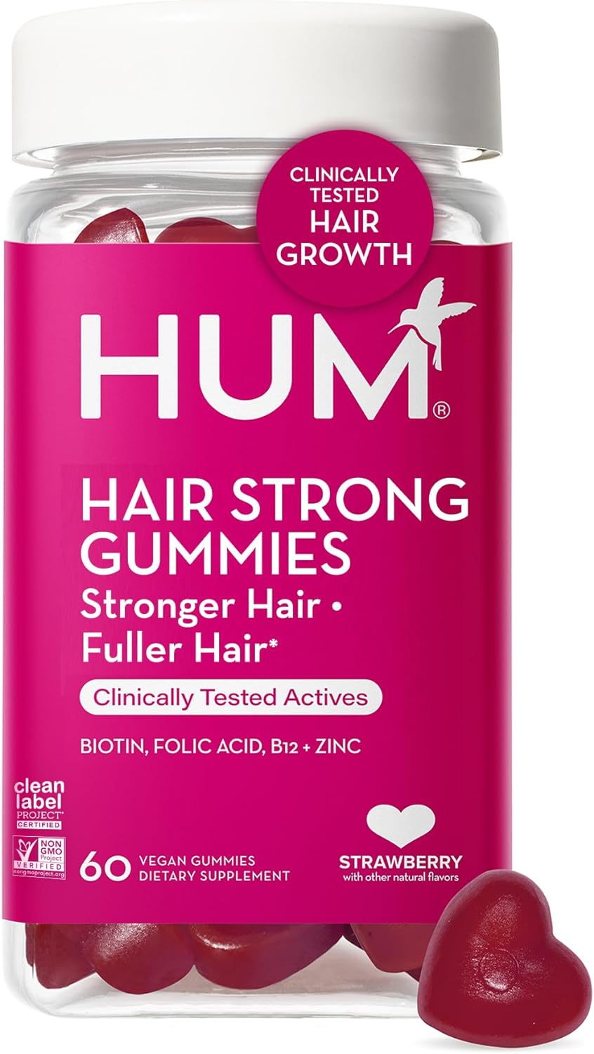 Biotin Gummies for Hair Growth with Fo Ti, Folic Acid, Zinc, Vitamin B12 & PABA - Hair, Skin, and Nails Support for Women and Men (60-Count)