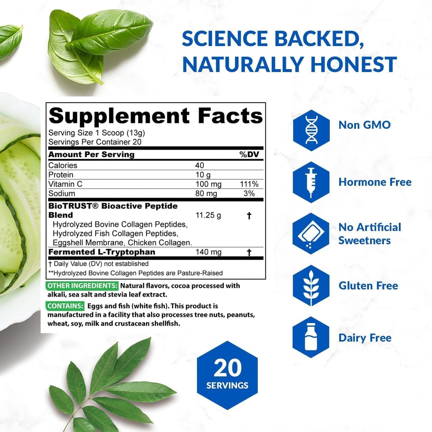 BioTrust Ageless Multi Collagen Peptides Powder - 5 Types (I, II, III, V, X) - Fruit Punch Collagen Powder for Men and Women - Hydrolyzed Protein from Grass-Fed Sources