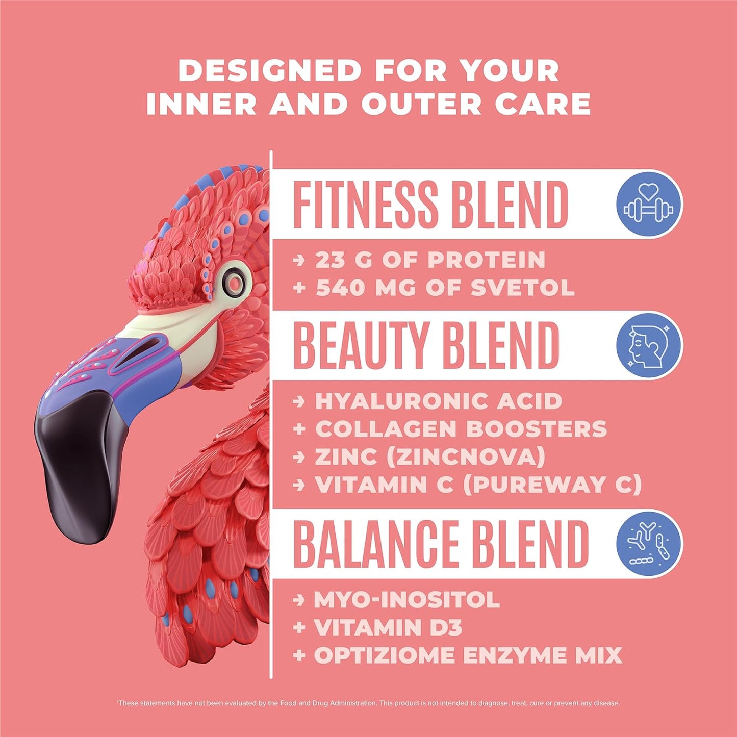 Birdman Fitmingo Blueberry Vegan Protein Powder for Women with Inositol, Collagen Boosters, Hyaluronic Acid & Vitamins | Low Carb, Dairy Free, Lactose Free, Low Calorie, 22g Plant Based