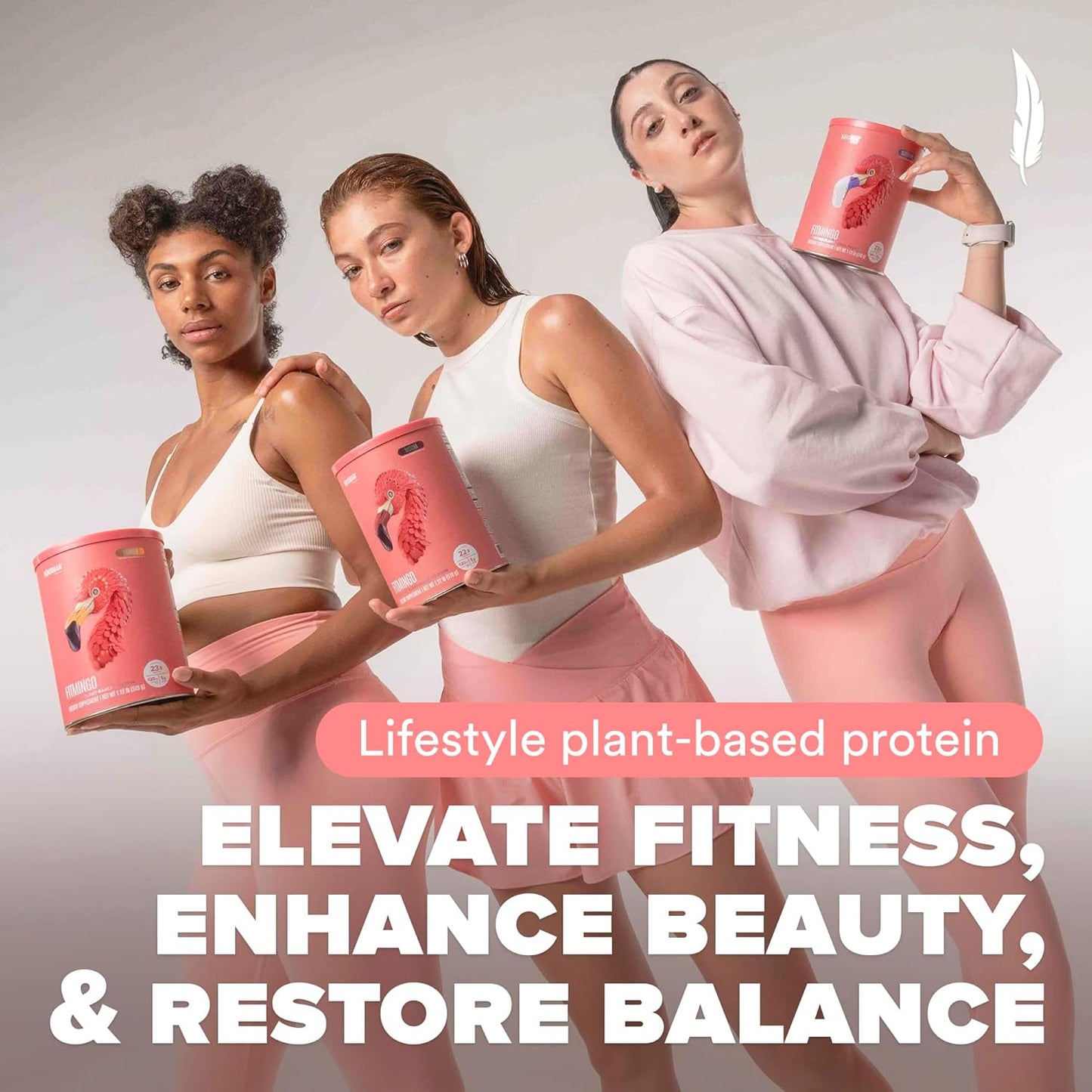 Birdman Fitmingo Blueberry Vegan Protein Powder for Women with Inositol, Collagen Boosters, Hyaluronic Acid & Vitamins | Low Carb, Dairy Free, Lactose Free, Low Calorie, 22g Plant Based