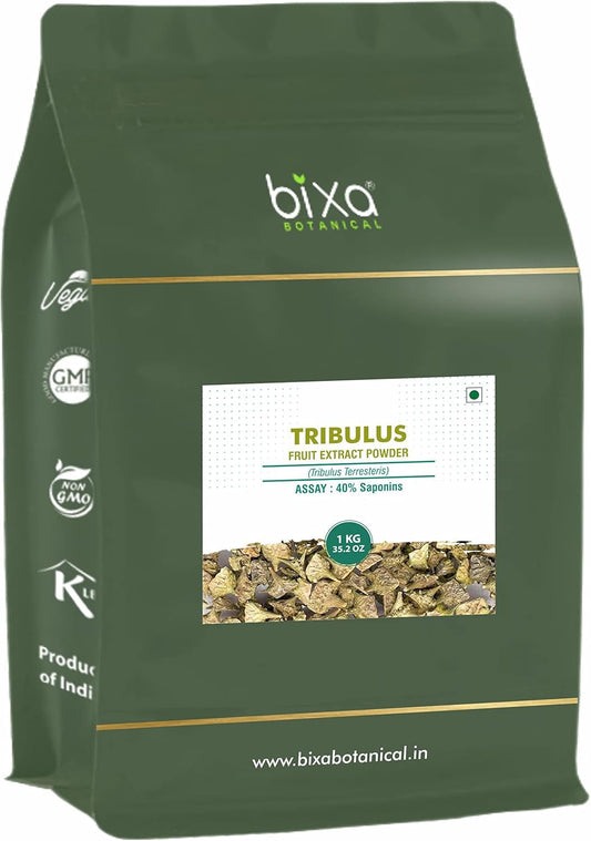 Bixa Botanical Gokhru/Tribulus Dry Extract - 40% Saponins, Pack of 1, Supports Genito-Urinary Health & Muscle Growth