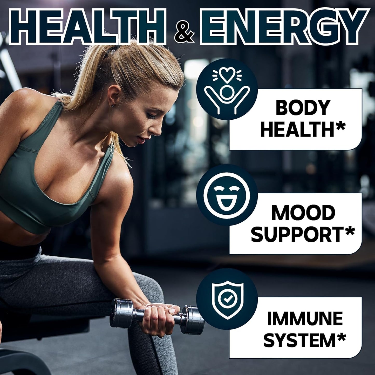 Black Cohosh Menopause & Immune Health Supplement - 3 Month Supply with 12 Powerful Herbs - Includes Dong Quai, Chasteberry, Wild Yam, Red Clover - 90 Vegan Capsules