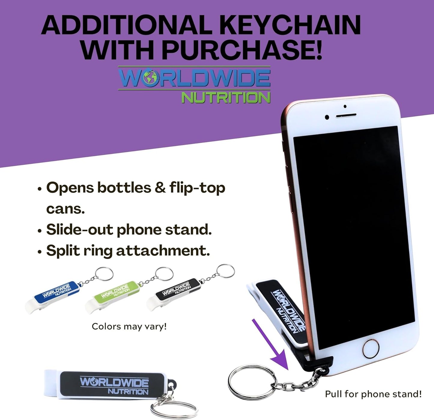 Black Magic Supply Ecto Plasm Purple Rain Nutrition Bundle - High Volume Pre-Workout with Keychain - 20 Scoops Pump Powder Supplement