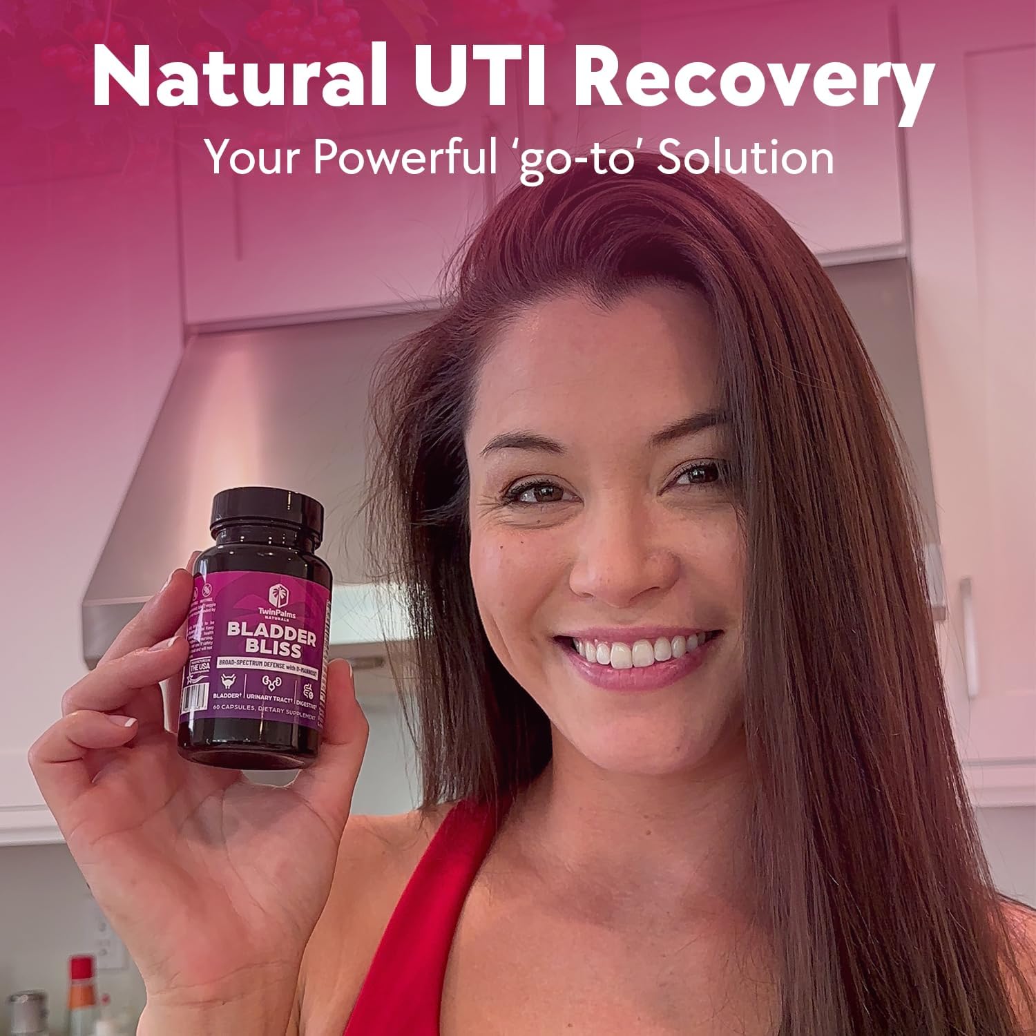 Bladder Bliss: Advanced Cranberry & D-Mannose Supplement for UTI Prevention & Fast-Acting Relief, Non-GMO, Vegan, 60 Ct