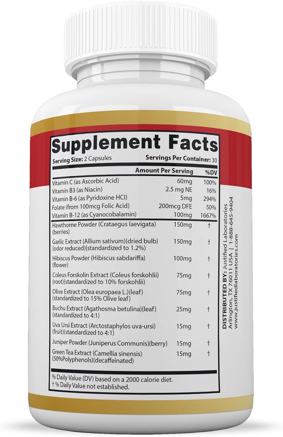 Blood Balance Advanced Formula 620MG Supplement Pills (3 Pack, 180 Capsules) by Justified Laboratories
