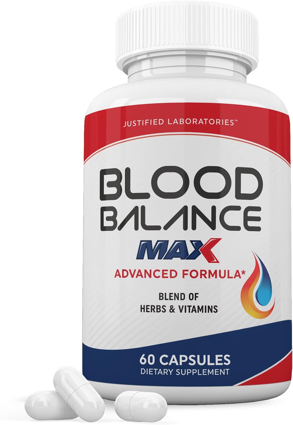 Blood Balance Max 1295MG Formula Supplement Pills - 60 Capsules by Justified Laboratories