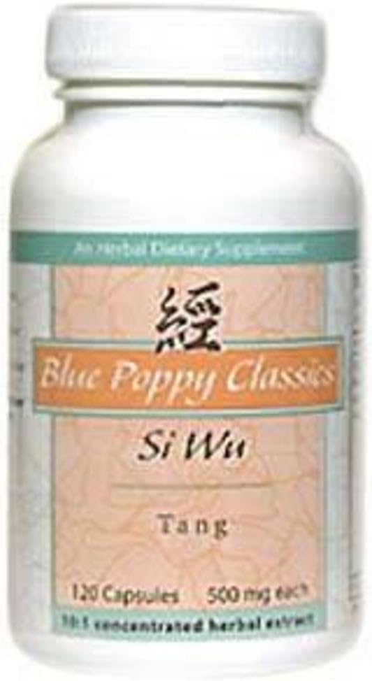 Blue Poppy Si Wu Tang Capsules - 120 Count, 500mg - Herbal Supplement for Women's Health