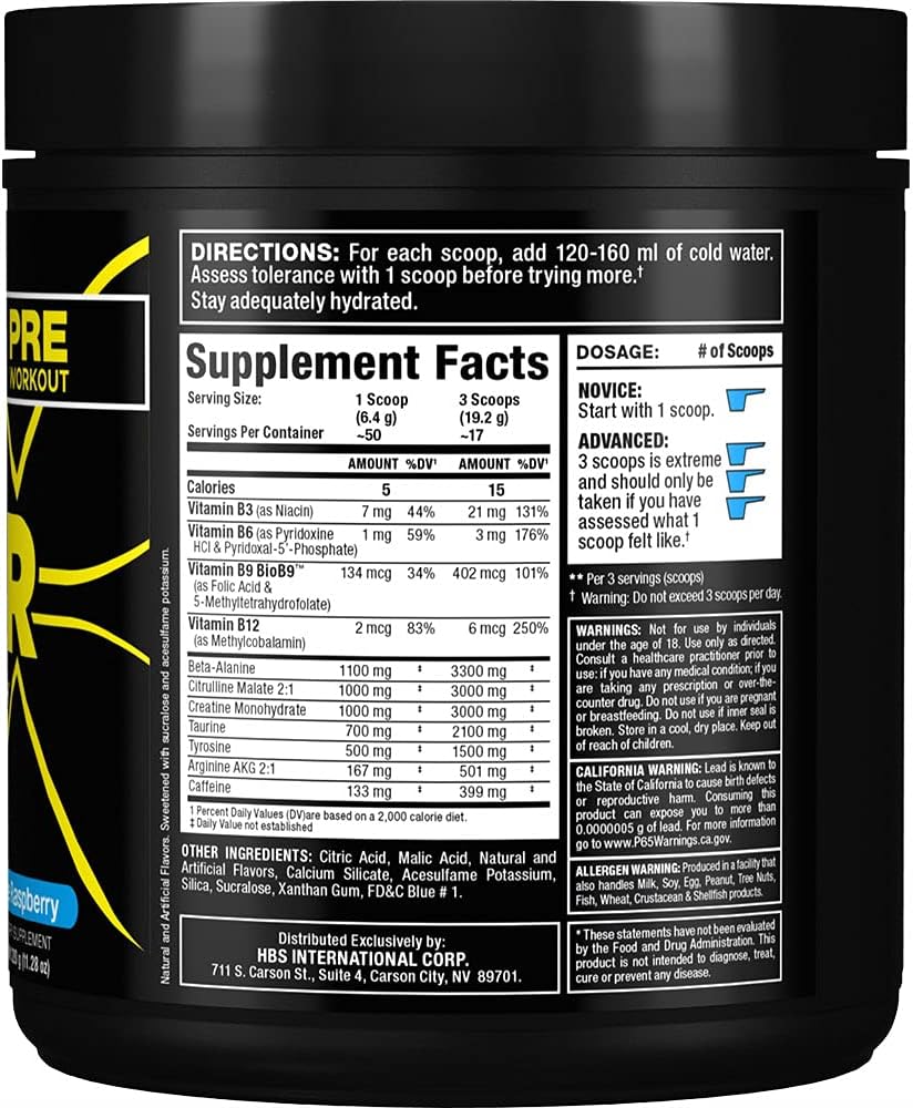 Blue Raspberry Pre-Workout Formula with Caffeine, Creatine & Beta Alanine - 50 Servings - ALLMAX IGNITER Sport by ALLMAX Nutrition