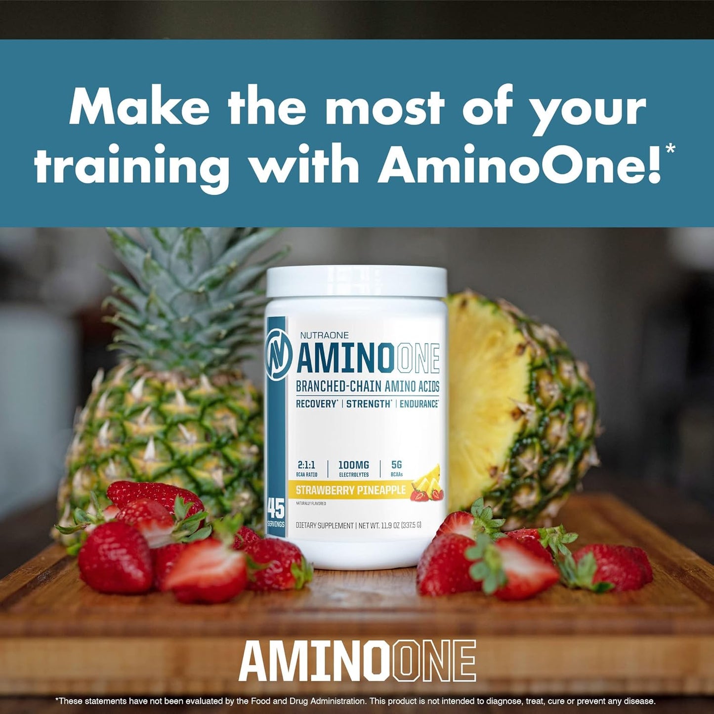 Blue Raz Slushie AminoOne by NutraOne - BCAA and EAA Amino Acid Supplement