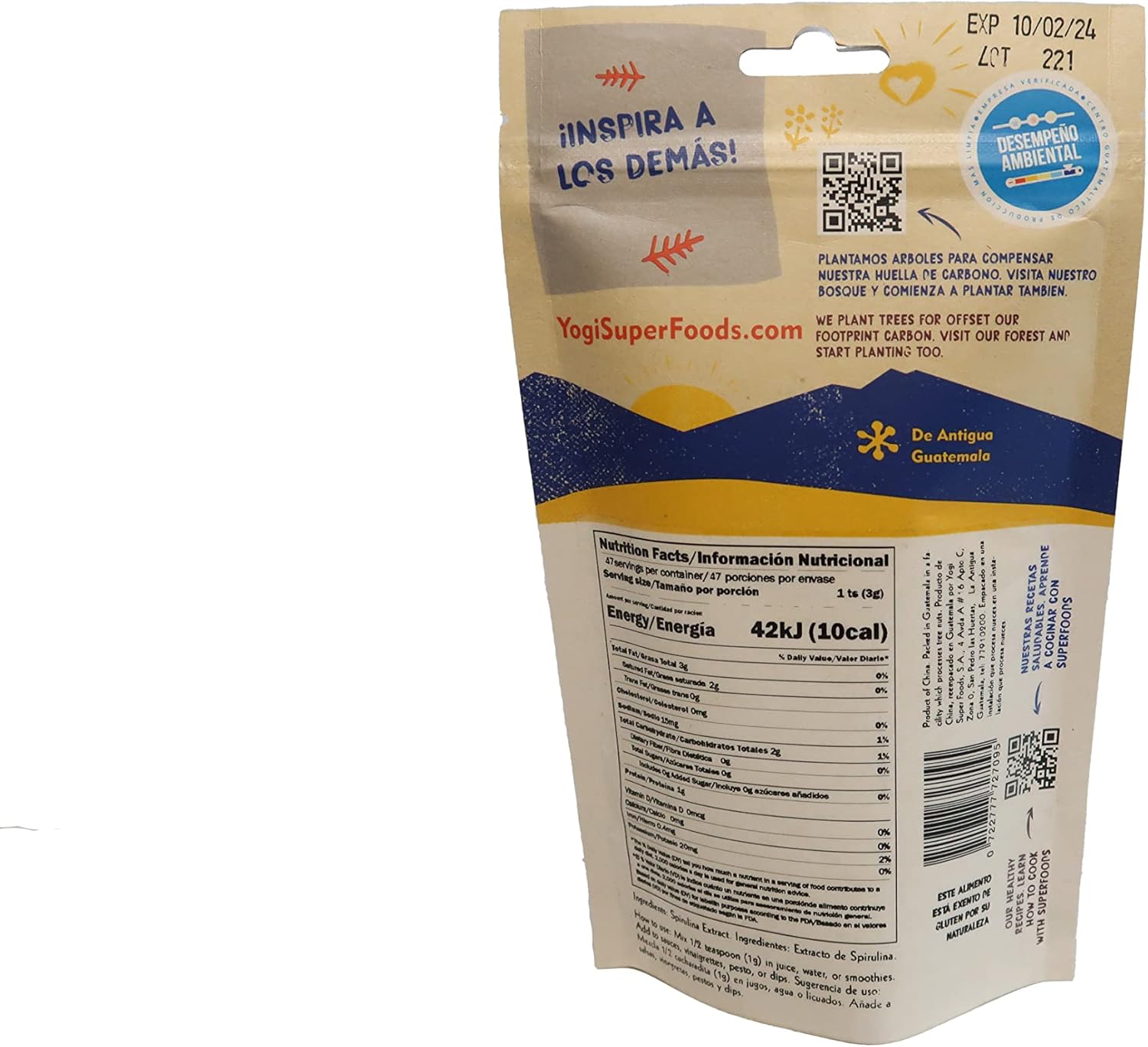 Blue Spirulina Powder: Superfood Plant Rich in Protein for Immune Support, Energy, and Natural Food Coloring - 5 oz Bag