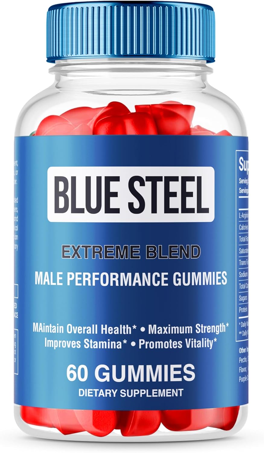 Blue Steel Gummies - Advanced Formula for Reviews - 1 Pack