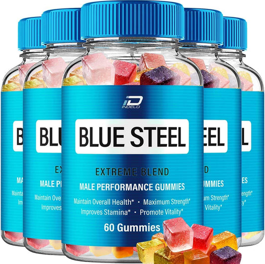 Blue Steelmetabolism boosterGummies - Naturalmetabolism boosterOil Formula (5 Pack - 300 Gummies)