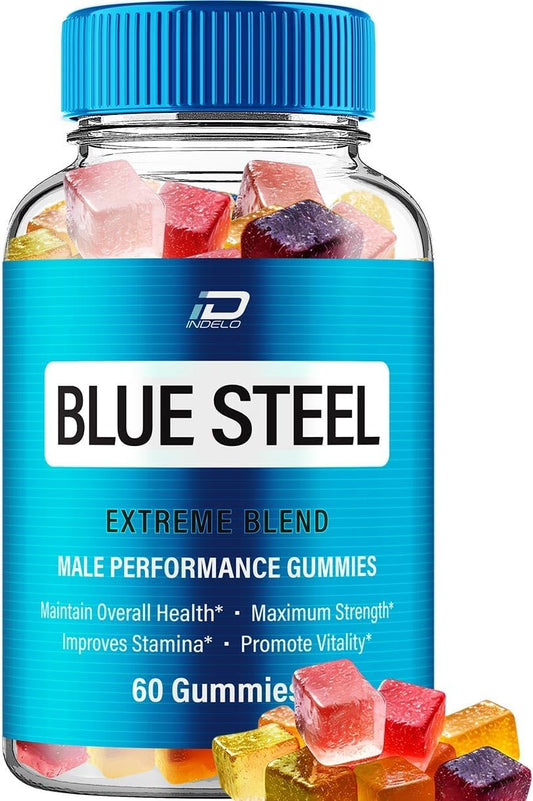 Blue Steelmetabolism boosterGummies - Naturalmetabolism boosterOil Infused Gummies with Official Formula for Advanced Support (1 Pack - 60 Gummies)