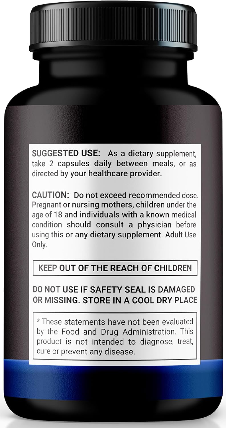 Blue Vigor Max Pills - Pack of 2 All-Natural Capsules for Fitness & Wellness, Premium Daily Nutrition & Energy Supplement (120 Capsules)