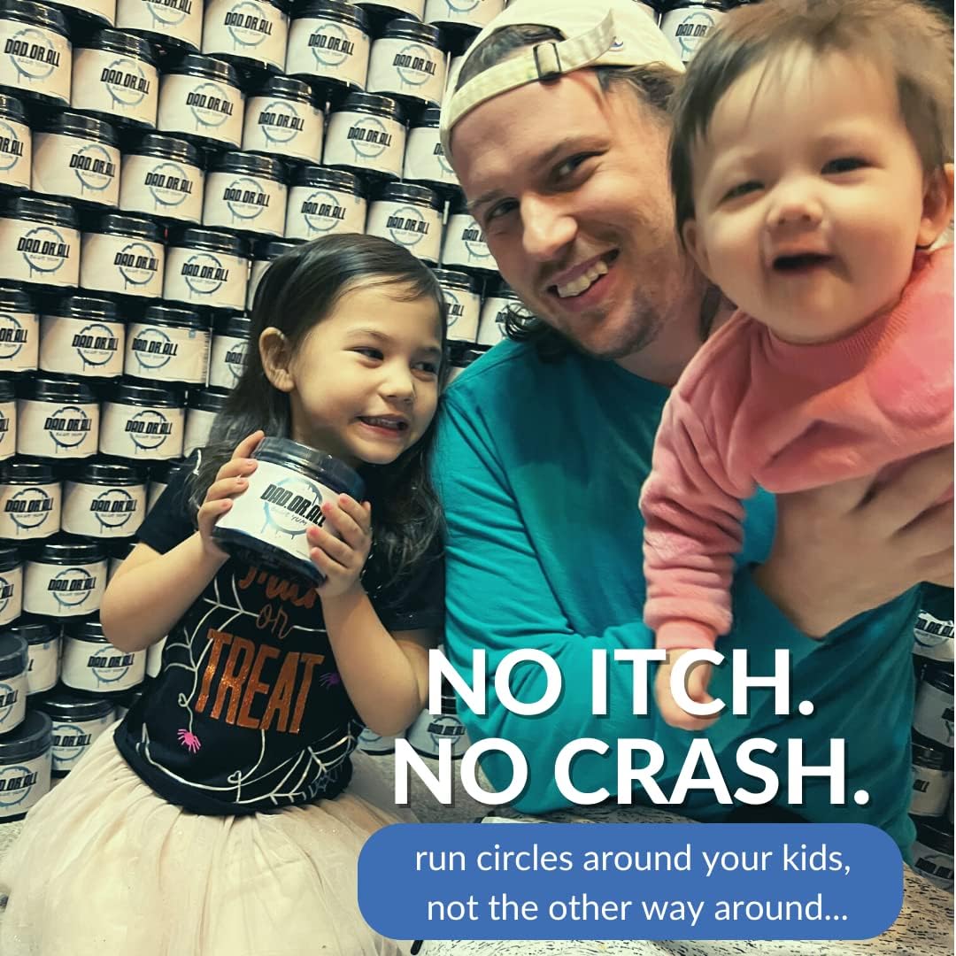 Blue Yum DADORALL Nootropic Powder for Energy and Focus - 200mg Caffeine - No Sugar Focus Energy Drink Mix - 5g Per Scoop - 5.29 Ounces - 30 Servings