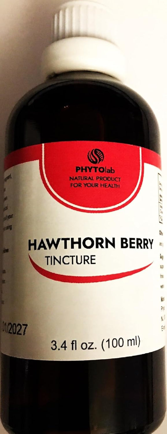BlueArrowExpress Organic Hawthorn Tincture - 3.4 fl oz (100 ml) - Pure Herbal Remedy for Heart Health