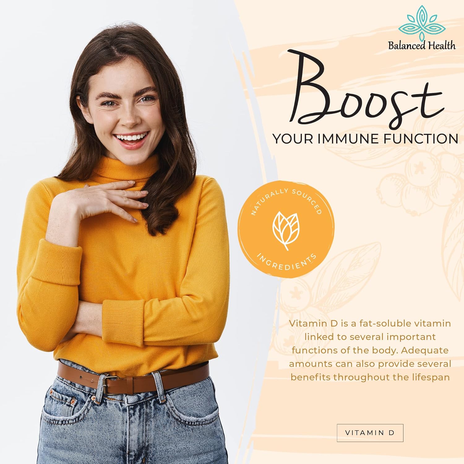 Blueberry Flavored Liquid Vitamin D Drops with MCT Oil for Faster Absorption - 2,000 IU, 2 Fl Oz - Non GMO Vegetarian Formula - 120 Doses