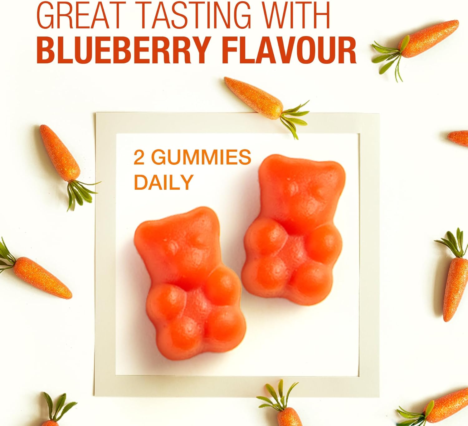 Blueberry Flavour Eye Health Gummy, 60 Count - Lutein and Zeaxanthin Supplement for Eye and Retina Health by Unichi