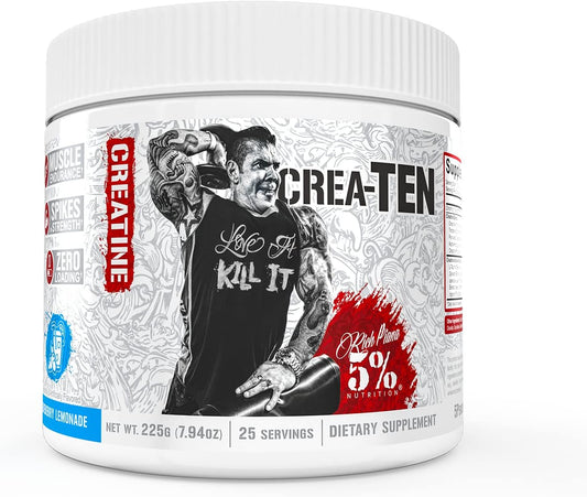 Blueberry Lemonade Flavored CreaTEN Creatine Complex Powder for Max Power & Muscle Gain
