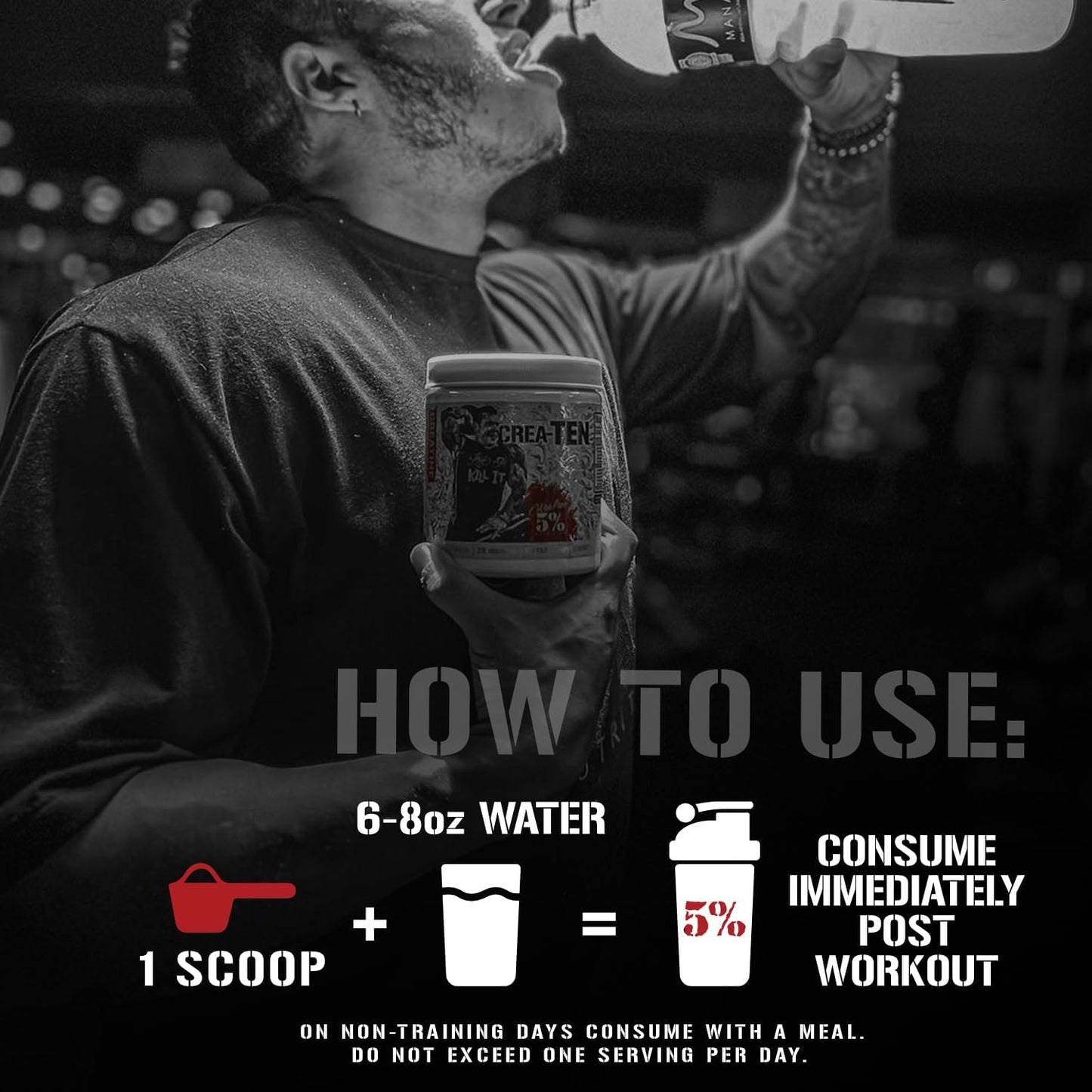 Blueberry Lemonade Flavored CreaTEN Creatine Complex Powder for Max Power & Muscle Gain