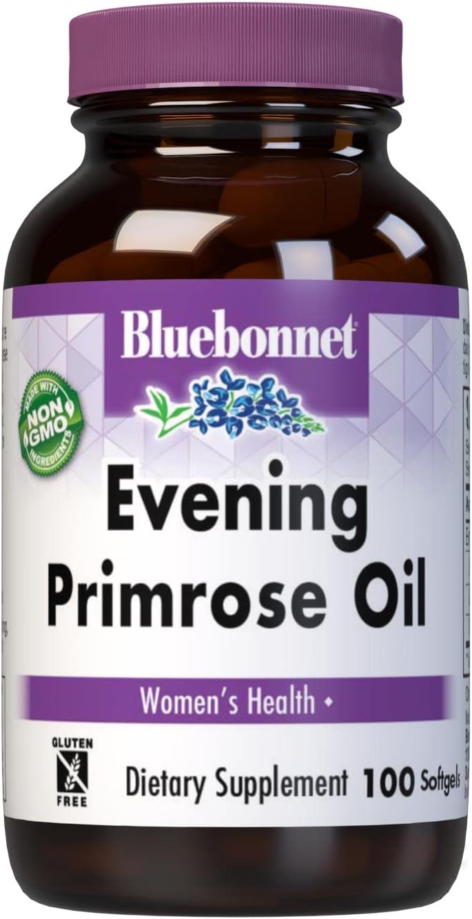BlueBonnet Evening Primrose Oil Softgels - 500mg, 100 Count - Natural Source of GLA