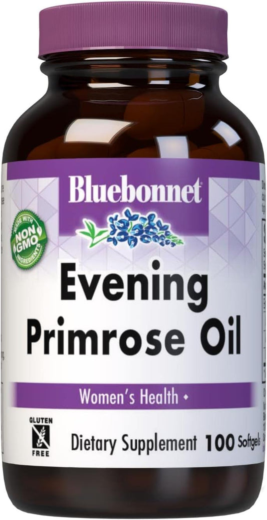 BlueBonnet Evening Primrose Oil Softgels - 500mg, 100 Count - Natural Source of GLA