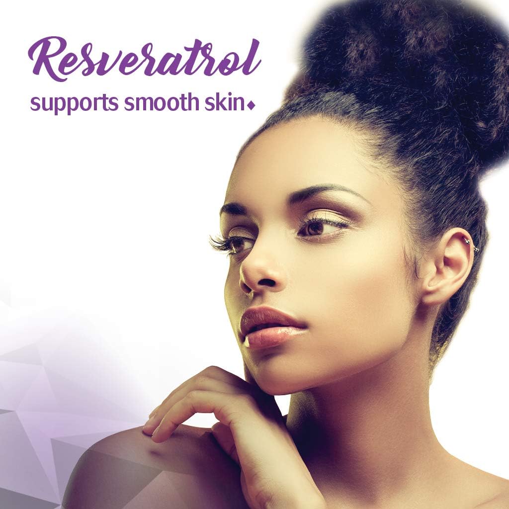 Bluebonnet Nutrition Beautiful Ally Resveratrol 250 mg Capsules - Skin Integrity Support - Non-GMO, Vegan, Gluten-Free, 30 Servings