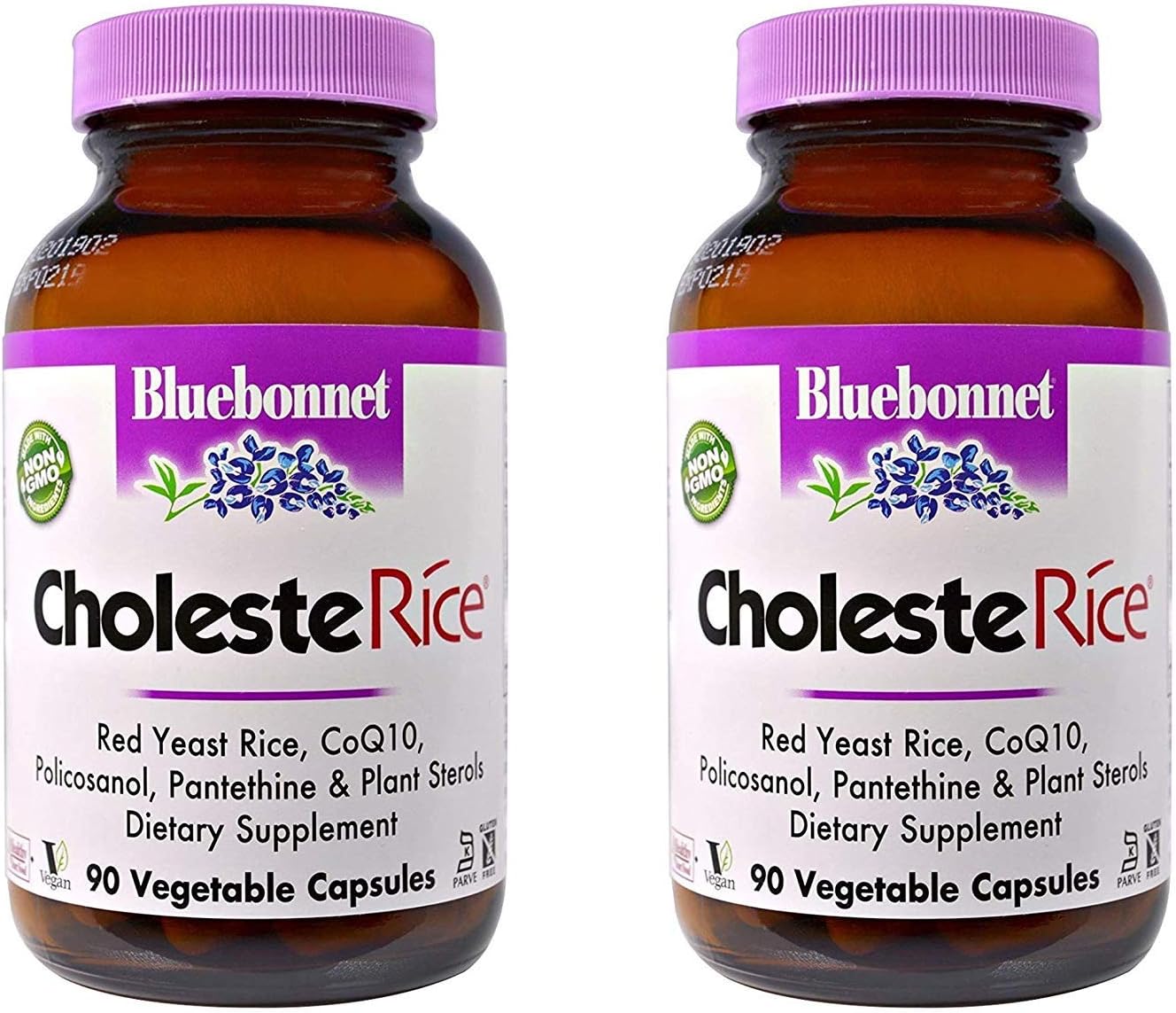 Bluebonnet Nutrition CholesteRice 90 Veggie Capsules - Pack of 2