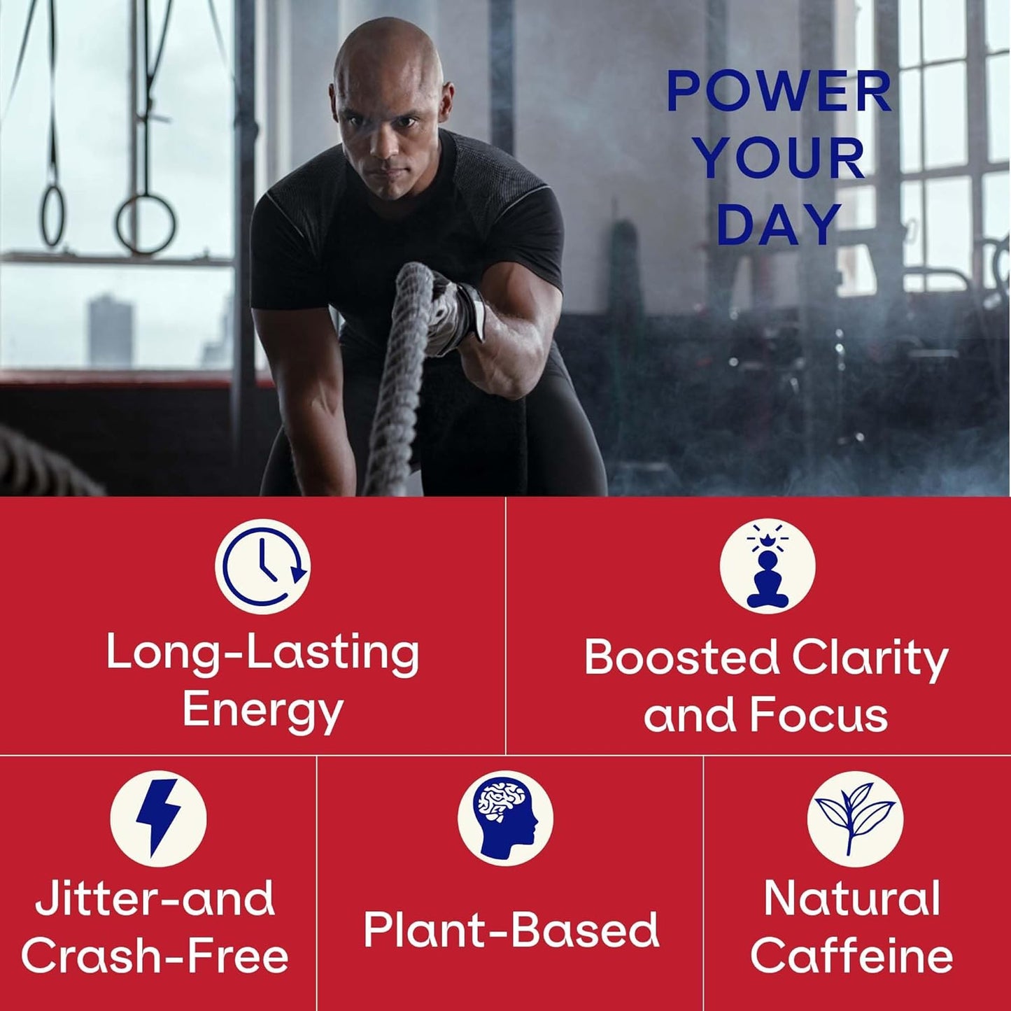 Blueshift Energy + Focus Powder Pods - Healthy Caffeine Drink Mix Sticks with Guarana, B Vitamins, No Sugar - On-The-Go Packets (14 Pack)