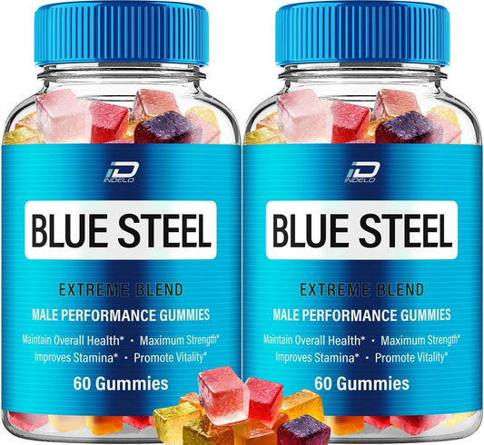 BlueSteelmetabolism boosterGummies - Naturalmetabolism boosterOil Formula with Blue Steel - 2 Pack (120 Gummies)