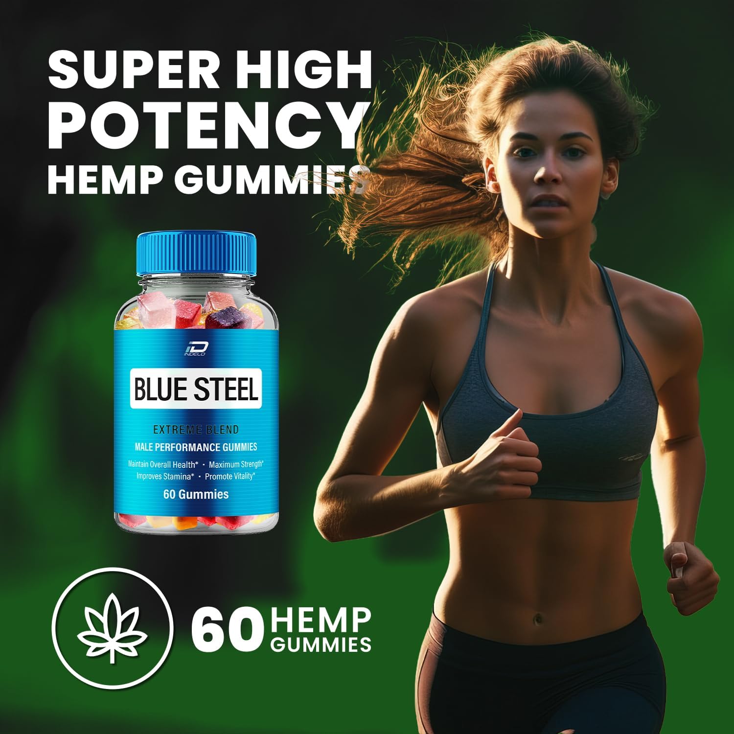 BlueSteelmetabolism boosterGummies - Naturalmetabolism boosterOil Formula with Blue Steel - 2 Pack (120 Gummies)