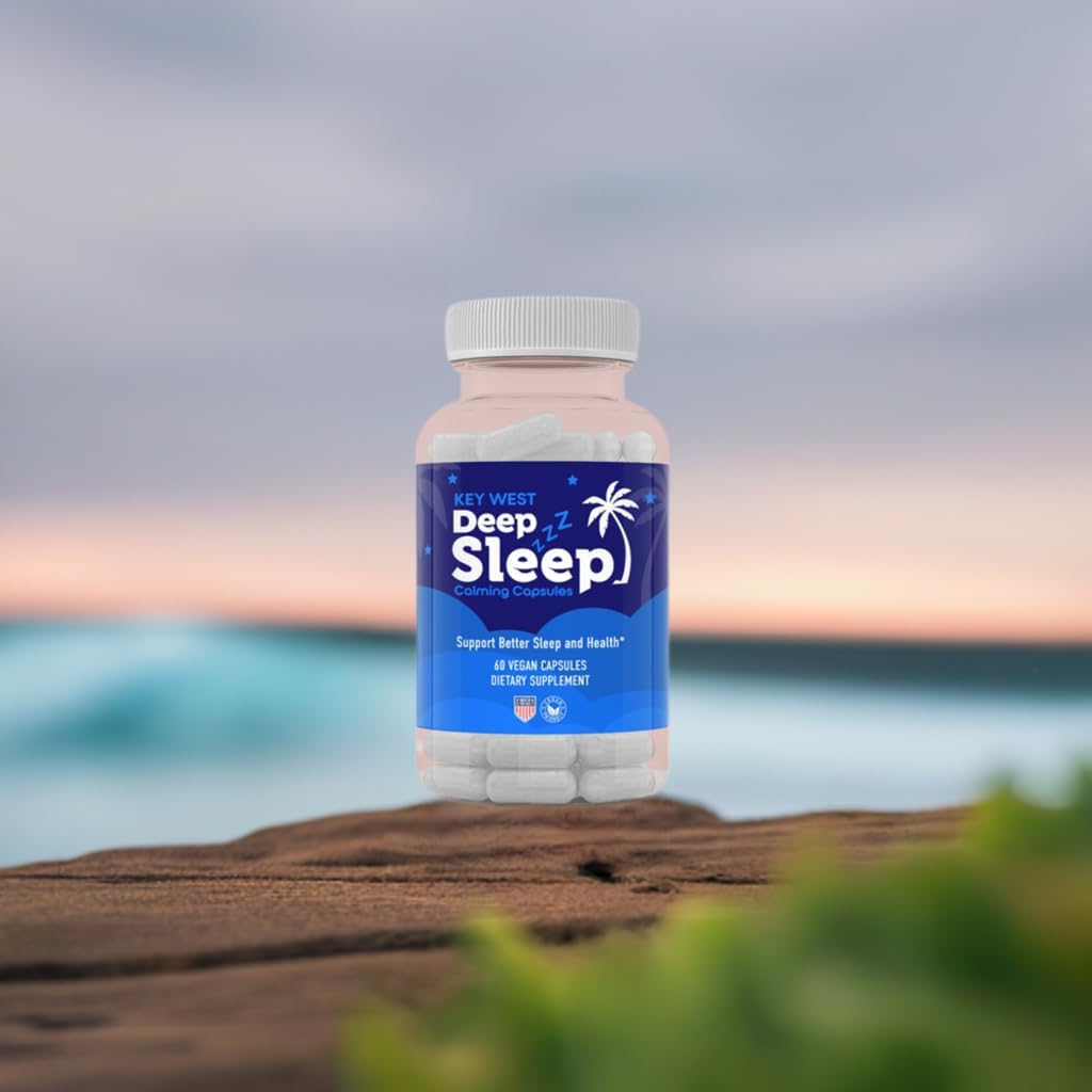 BocaHeal Key West Deep Sleep Capsules - 60 Count Bottle for Restful Sleep